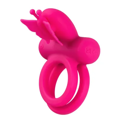 Silicone Rechargeable Butterfly Dual Ring