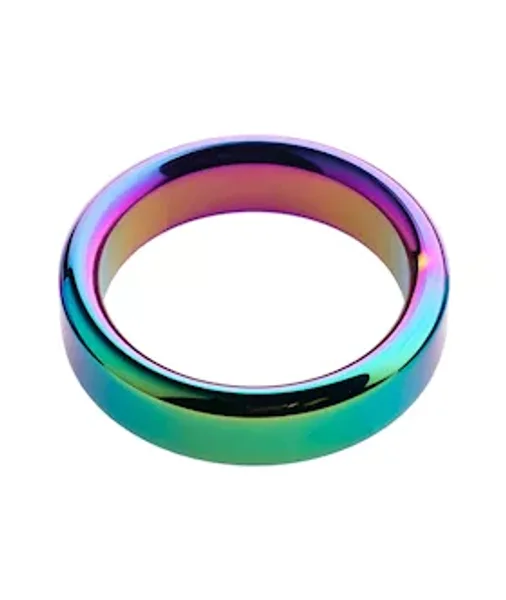 Kink Range Iridescent Penis Head Ring - 1.7 Inch - Rainbow - 44mm — image 4 of 4