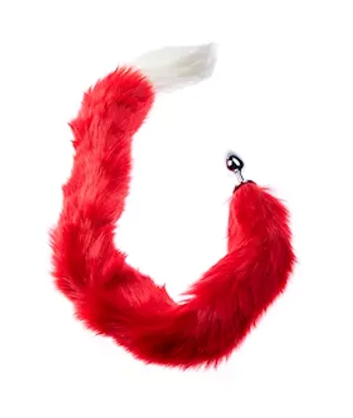 Kink Range Tail Butt Plug - 2.9 Inches  - Red/white - 2.9 Inch — image 2 of 2