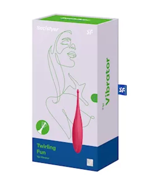Satisfyer Twirling Fun  - Red - 7 Inch — image 9 of 9