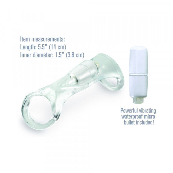 Fantasy X-Tensions Vibrating Cock Sling Clear