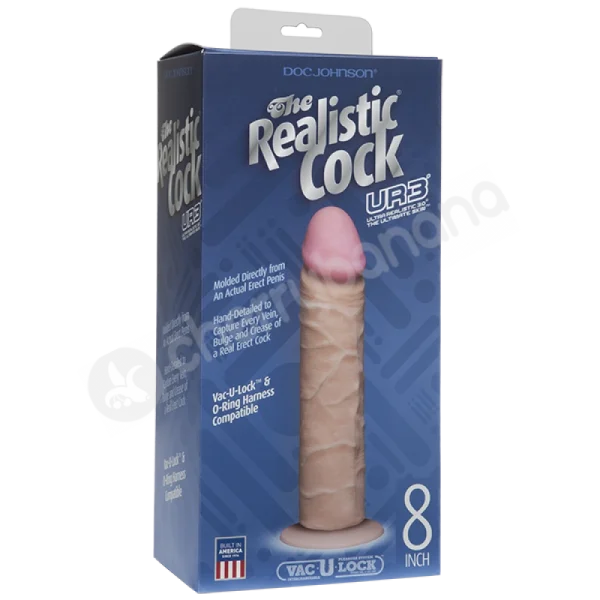 The Realistic Cock Flesh 8" Dildo Without Balls