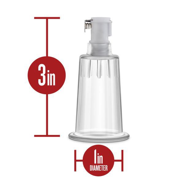 Blush Temptasia Nipple Pumping Cylinders Set of 2