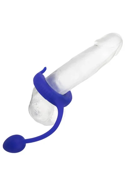 California Exotic Admiral Plug and Play Vibrating Weighted Cock Ring with Clitoral Teaser