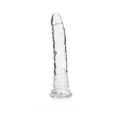 Extreme Dildos Realrock Crystal Clear Slim 11 In Dildo Clear