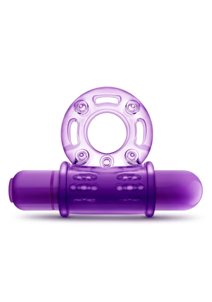 Play With Me - Couples Play - Vibrating Cock Ring - Purple