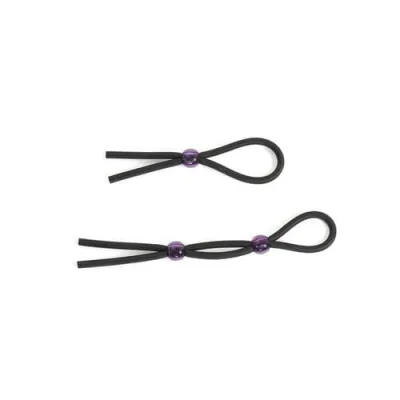 Silicone Cock Ties Black