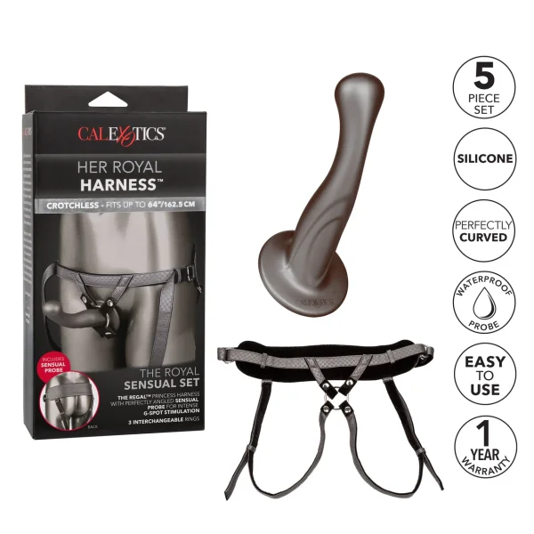 Royal Sensual Set - Harness with Dual-Density Dildo