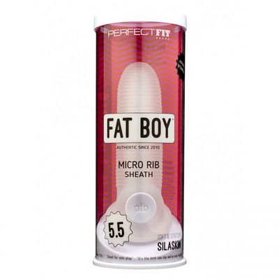 Perfect Fit Fat Boy Micro Ribbed Penis Sleeve 5 5 or 6 5 Inch