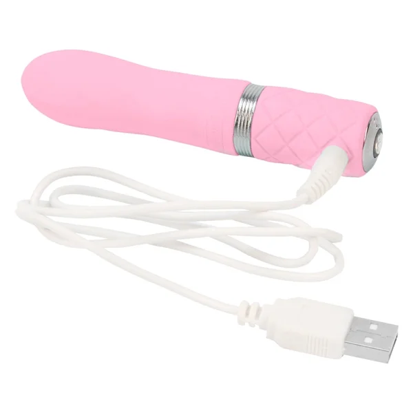Pillow Talk Flirty Silicone Waterproof Rechargeable Mini Vibrator - Pink