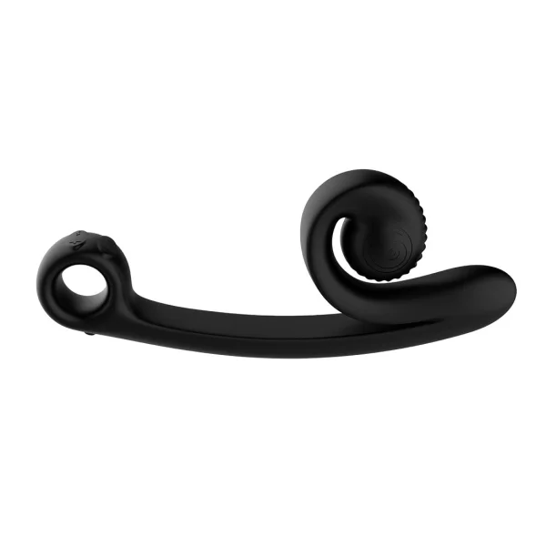 Snail Vibe Curve Silicone Rechargeable Waterproof Dual Stimulation Vibrator - Pink