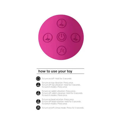 Cato Pulse G spot Rabbit Pink 8 Inch