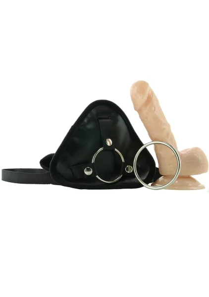 Natural Realskin 6 Inch Squirting Cock & Harness