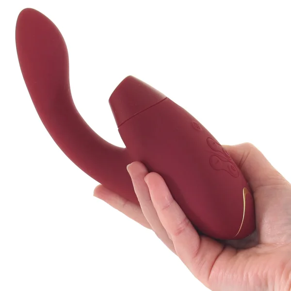 Womanizer DUO 2 Silicone Pleasure Air Clitoral & G-Spot Stimulator - Bordeaux