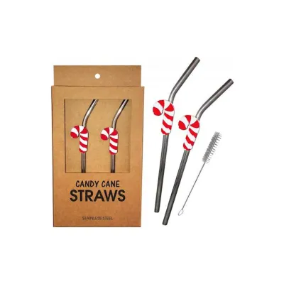 Holiday Straws Candy Cane