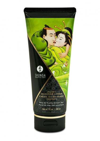 Pear & Exotic Green Tea Kissable Massage Cream - 200 ml - Sensual Massage Oil