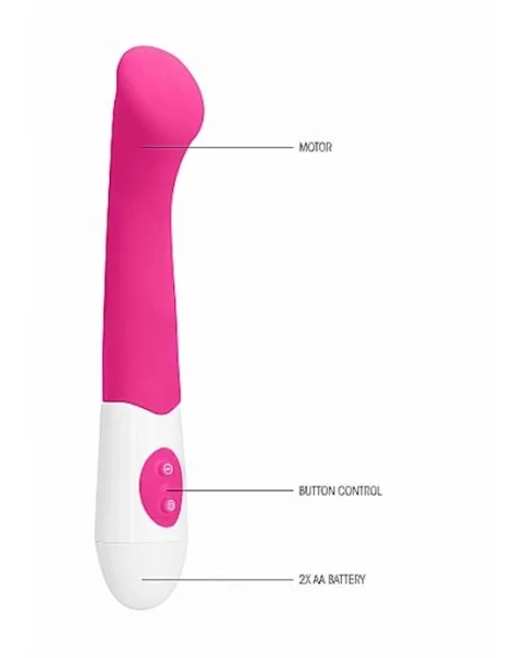 Flat Vibrator  - Pink - 7.5 Inch