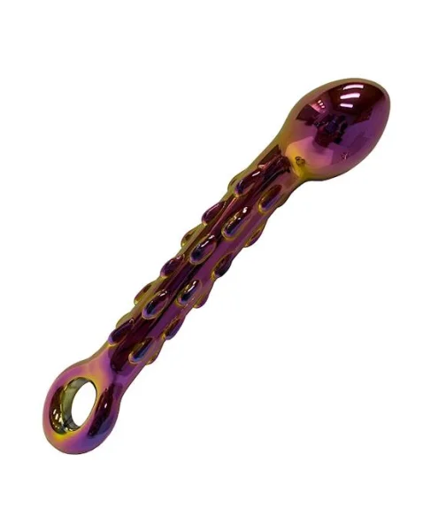 Pink Glass Plug Massager - Pink - 7 Inch