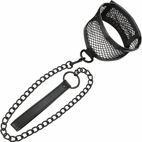 Sportsheets Fishnet Collar and Leash Set