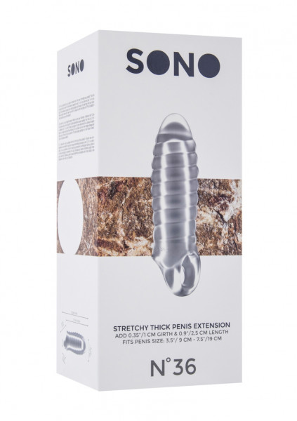 No.36 - Stretchy Thick Penis Extension - Translucent Penis Sleeve