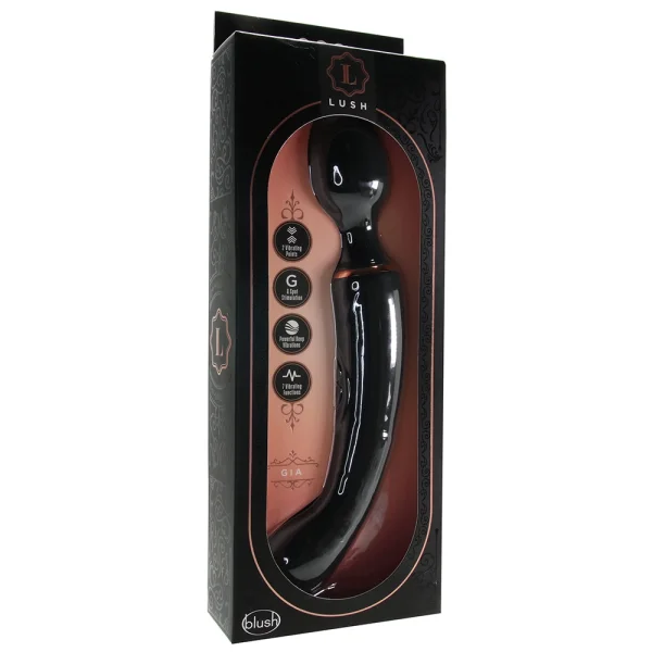 Blush Lush Gia 2-Way Wand Massager & G-Spot Stimulator