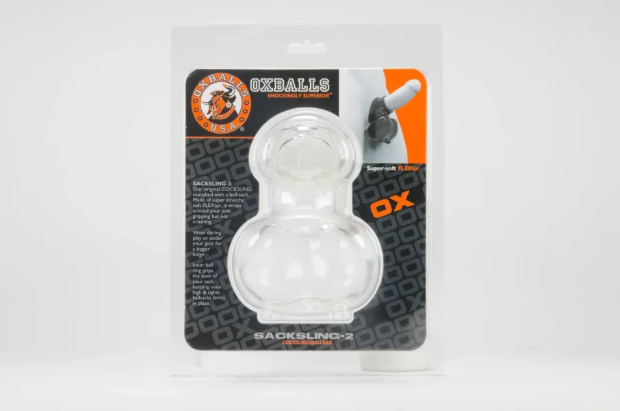 Sacksling 2 Cocksling Ballbag Clear