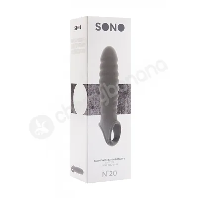 Sono No 20 Grey Dong Penis Extension Sleeve