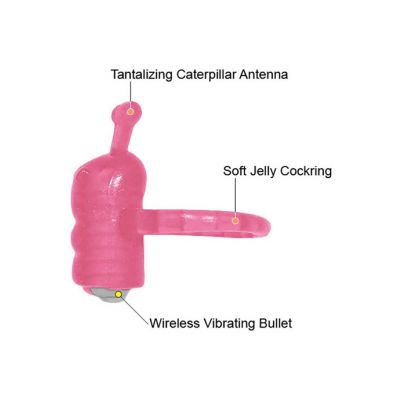 Horny Honey Vibro Ring Coochy Caterpillar Magenta