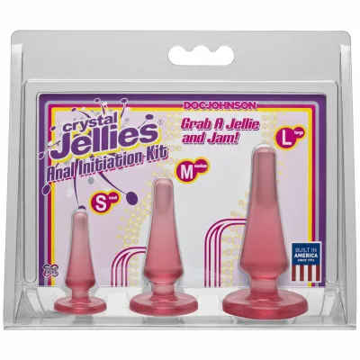 Crystal Jellies Anal Initiation Kit Pink