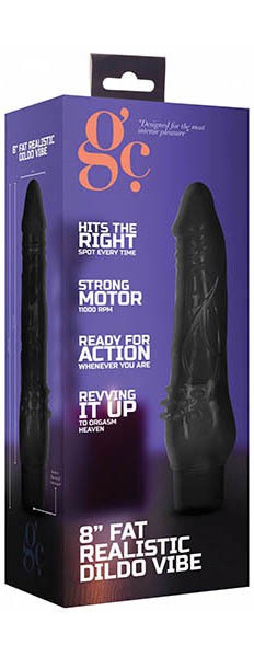 Fat 8" Realistic Vibrating Cock