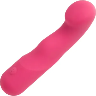 Liquid Silicone Pixies Curvy Rechargeable Waterproof Vibrator By CalExotics Pink