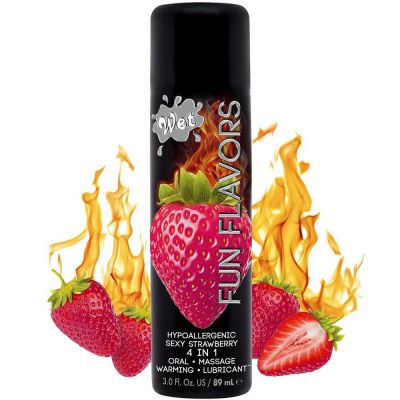Wet Fun Flavors Sexy Strawberry Warming Water Based Lube 3oz