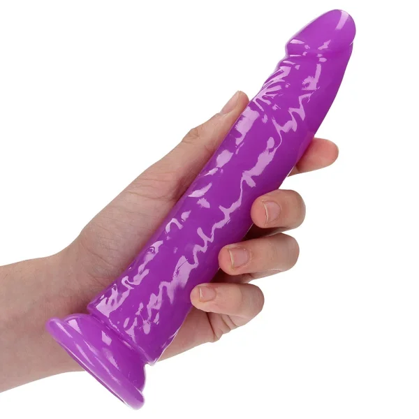 RealRock Glow In The Dark 8 Inch Slim Dildo
