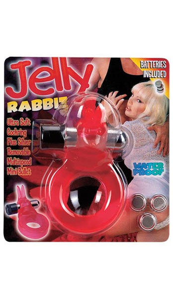 Jelly Rabbit Vibrating Cock Ring