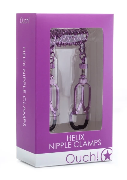 Helix Nipple Clamps - Purple -