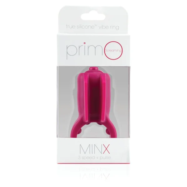 Primo Minx Premium Silicone Vibe Ring - Merlot