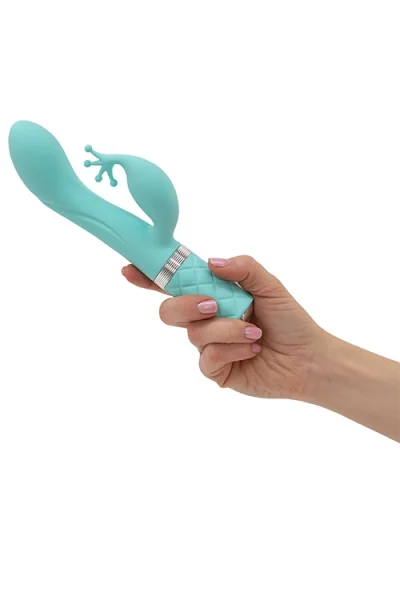 Pillow Talk Kinky - 8.5" Rabbit Vibrator with Swarovksi Crystal Accent