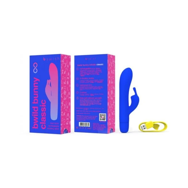 Rabbit Vibrators: B Swish Bwild Bunny Infinite Classic Vibrator Pacific Blue