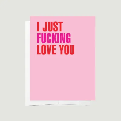 Bad On Paper I Just Fucking Love You Card