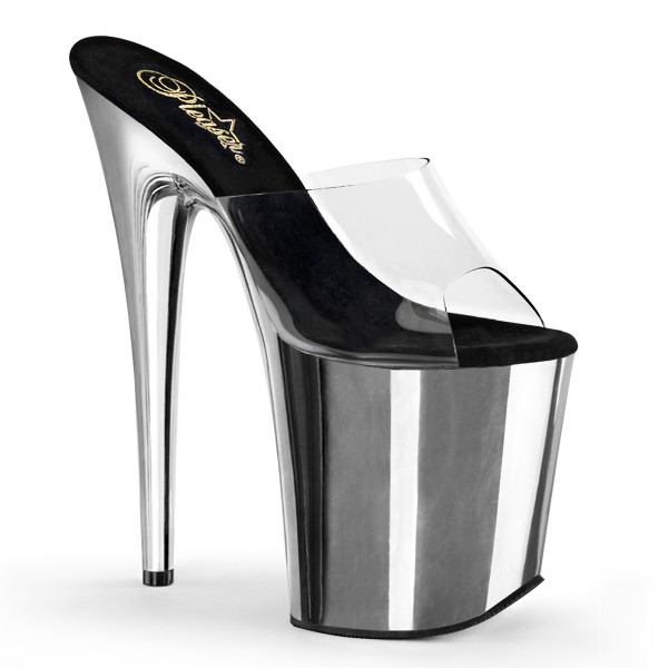 8 inches Heel, 4 inches PF Slide w/Chrome Plated Bottom