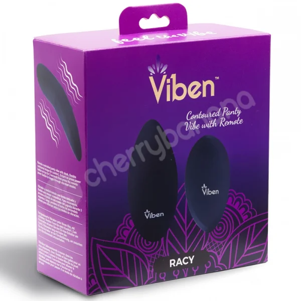 Viben Racy Black 10 Function Remote Panty Vibrating Stimulator