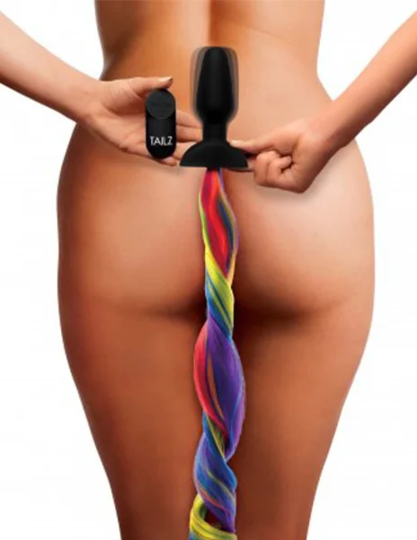 Tailz Vibrating Rainbow Tail Plug