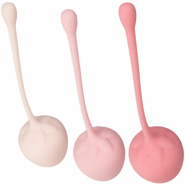 Strawberry Silicone Kegel Training Set By CalExotics