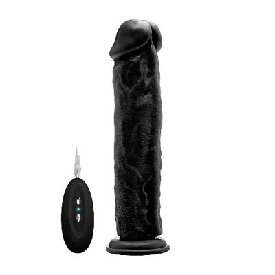 Vibrating Realistic Cock 11 Black