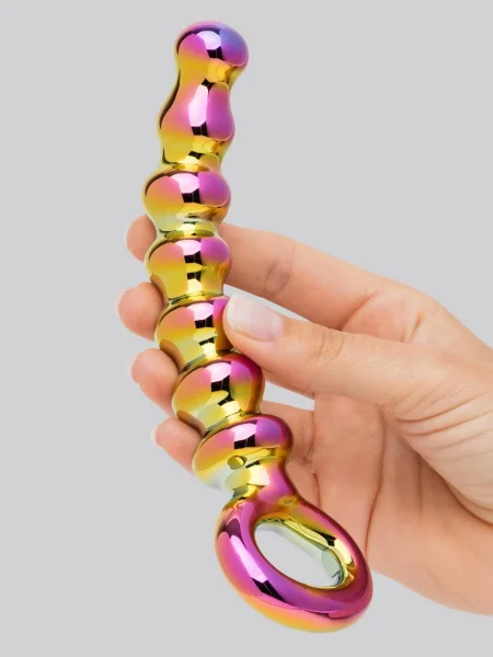 Lovehoney Sensual Glass Iridescent Anal Beads