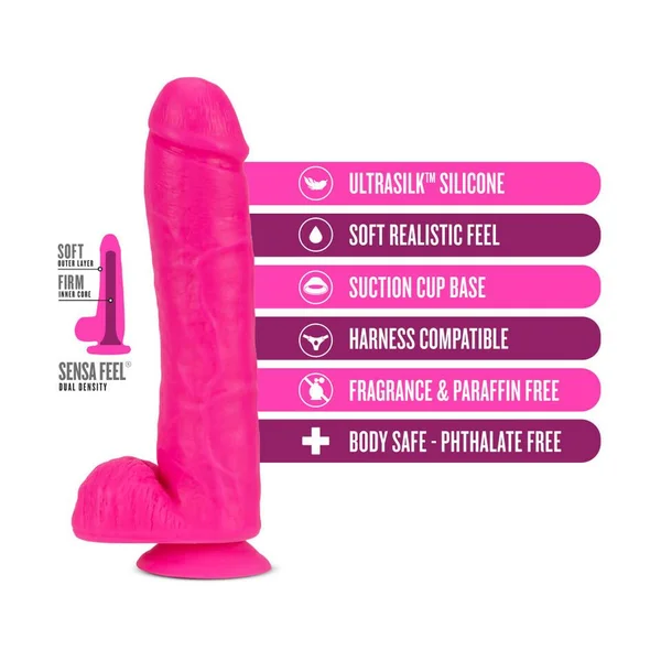 Neo Elite 11 Inch Dual-Density Silicone Dildo with Suction Cup — image 12 of 19