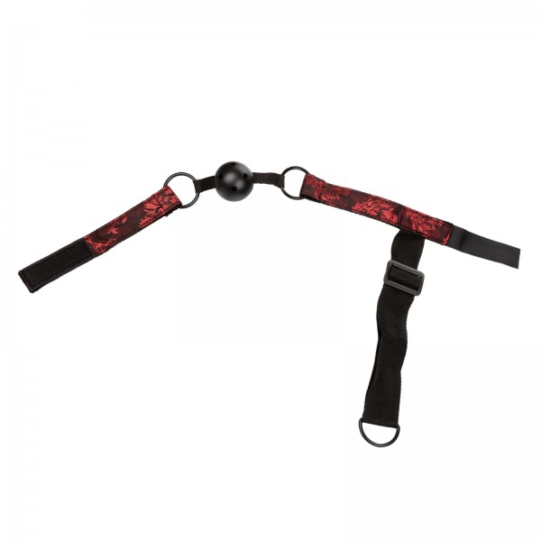Breathable Ball Gag with Cuffs Kit