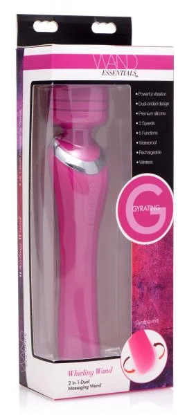 Whirling Wand 2 In 1 Silicone Dual Massage Wand
