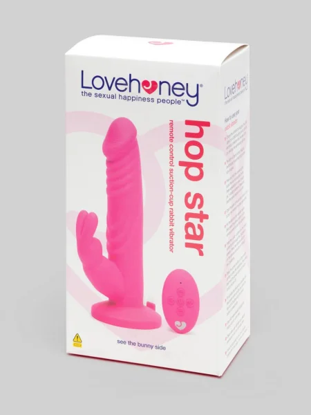 Lovehoney Hop Star Remote Control Suction-Cup Rabbit Vibrator