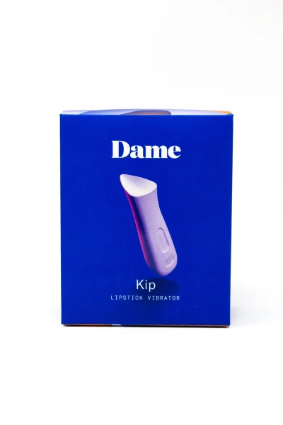 KIP Silicone Rechargeable Waterproof Lipstick Vibrator by Dame - Lavender